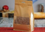 Kraft DoyPack kesice sa zip zatvaranjem, prozorom, Eurohole otvorom, unutrašnjom i spoljašnjom providnom oblogom i sa mogućnošću termo zatvaranja 160x80x260mm - 50kom