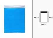 Plava plastična PE kesa 350x450mm sa samolepljivim zatvaranjem, za slanje poštom - 100 kom
