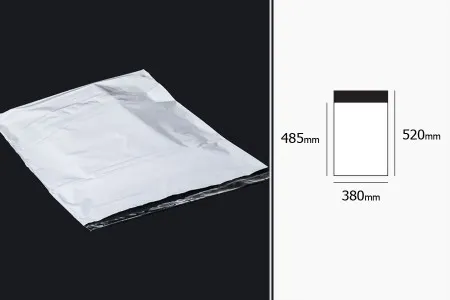 Plastična bela PE kesa 380x520mm sa samolepljivim zatvaranjem, za slanje poštom - 100 kom-2