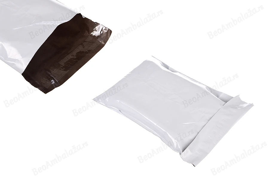 Bela plastična PE kesa 150x250mm sa samolepljivim zatvaranjem, za slanje poštom - 100 kom-slika_proizvoda