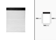 Bela plastična PE kesa 300x400mm sa samolepljivim zatvaranjem, za slanje poštom - 100 kom