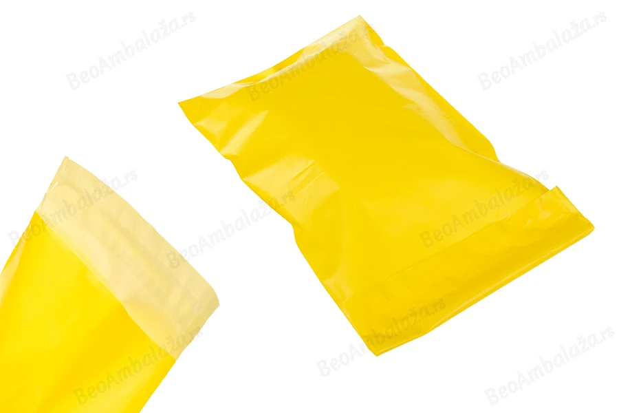 Žuta plastična PE kesa 170x300mm sa samolepljivim zatvaranjem, za slanje poštom - 100 kom-slika_proizvoda
