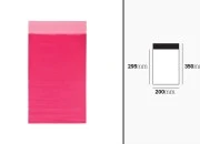 Roze plastična PE kesa 200x350mm sa samolepljivim zatvaranjem, za slanje poštom - 100 kom-dimenzije_slike