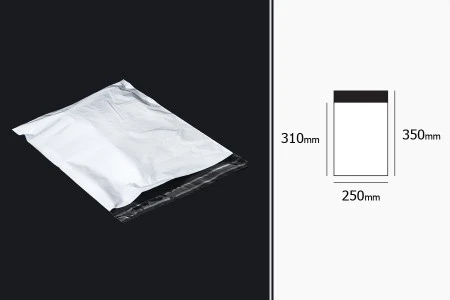 Plastična bela PE kesa 250x350mm (za A4 format) sa samolepljivim zatvaranjem, za slanje poštom - 100 kom-2