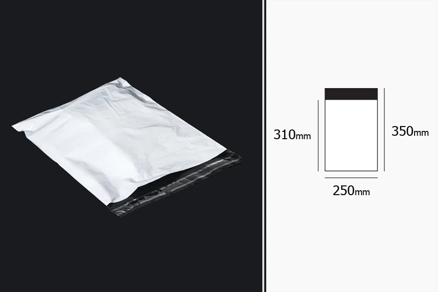 Plastična bela PE kesa 250x350mm (za A4 format) sa samolepljivim zatvaranjem, za slanje poštom - 100 kom Plastična bela PE kesa 250x350mm (za A4 format) sa samolepljivim zatvaranjem, za slanje poštom - 100 kom