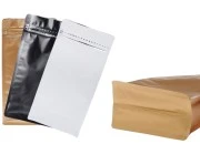 Aluminijumske DoyPack kesice na termo zatvaranje, sa sigurnosnom tračicom i zipom 135x80x265 mm - 3 boje