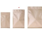 Kraft DoyPack kesice sa zip zatvaranjem, unutrašnjom aluminijumskom oblogom, četvrtastim dnom i sa mogućnošću termo zatvaranja 160x80x260 mm – 50kom