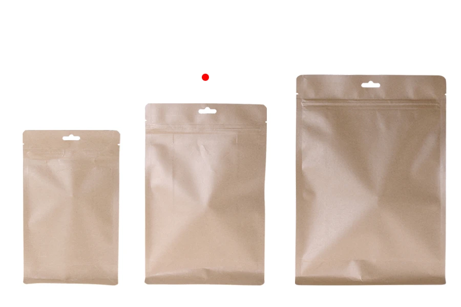 Kraft DoyPack kesice sa zip zatvaranjem, unutrašnjom aluminijumskom oblogom i sa mogućnošću termo zatvaranja 170x80x260 mm - 50kom Kraft DoyPack kesice sa zip zatvaranjem, unutrašnjom aluminijumskom oblogom i sa mogućnošću termo zatvaranja 170x80x260 mm - 50kom