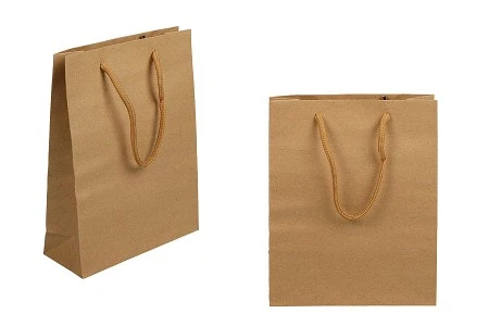 Papirna kraft kesa 160x60x210mm sa braon ručkom - 20 kom-1