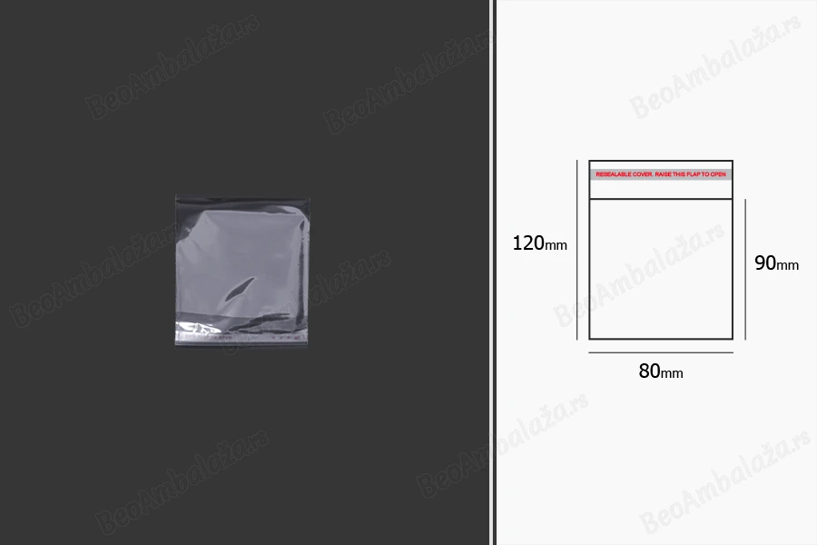 Plastična providna kesica 80x120mm sa samolepljivim zatvaranjem - 1000 kom-grupa_slika