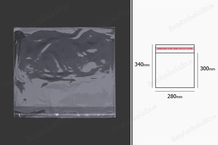 Plastična providna kesica 280x340mm sa samolepljivim zatvaranjem - 1000 kom-grupa_slika