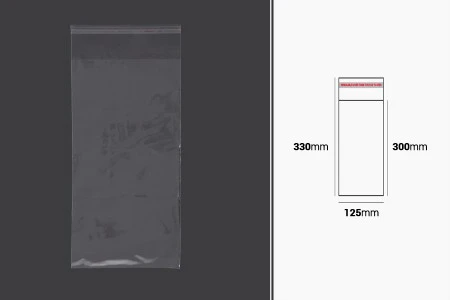 Plastična providna kesica 125x330mm sa samolepljivim zatvaranjem - 1000 kom-1