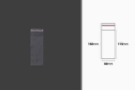 Plastična providna kesica 50x150mm sa samolepljivim zatvaranjem - 1000 kom-1