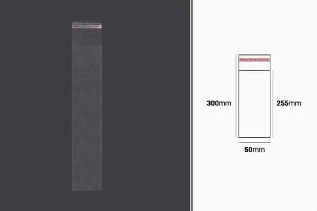 Plastična providna kesica 50x300mm sa samolepljivim zatvaranjem - 1000 kom-1