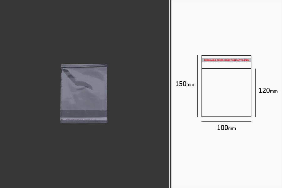 Plastična providna kesica 100x150mm sa samolepljivim zatvaranjem - 1000 kom Plastična providna kesica 100x150mm sa samolepljivim zatvaranjem - 1000 kom