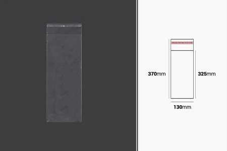 Plastična providna kesica 130x370mm sa samolepljivim zatvaranjem - 1000 kom-1