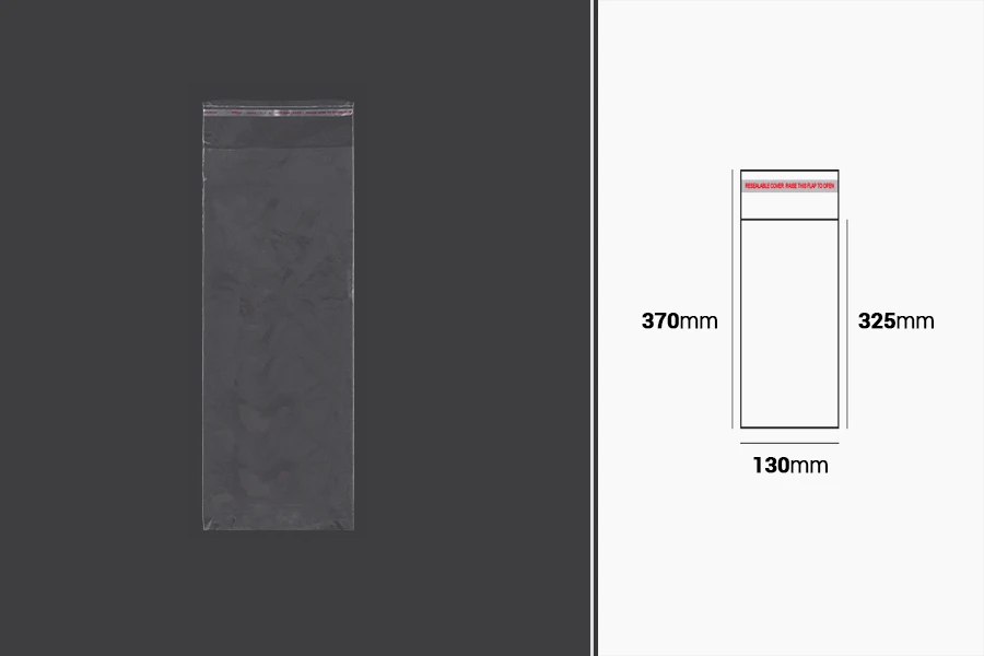Plastična providna kesica 130x370mm sa samolepljivim zatvaranjem - 1000 kom