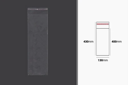 Plastična providna kesica 130x430mm sa samolepljivim zatvaranjem - 1000 kom-1