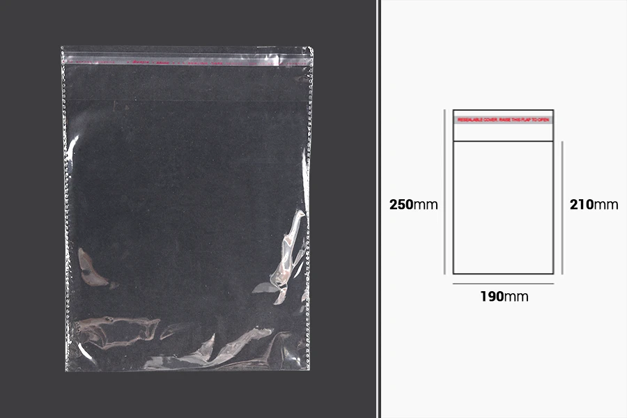 Providna kesa 190x250mm sa samolepljivim zatvaranjem - 1000 kom-dimenzije_slike