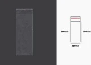 Plastična providna kesica 150x390mm sa samolepljivim zatvaranjem - 1000 kom