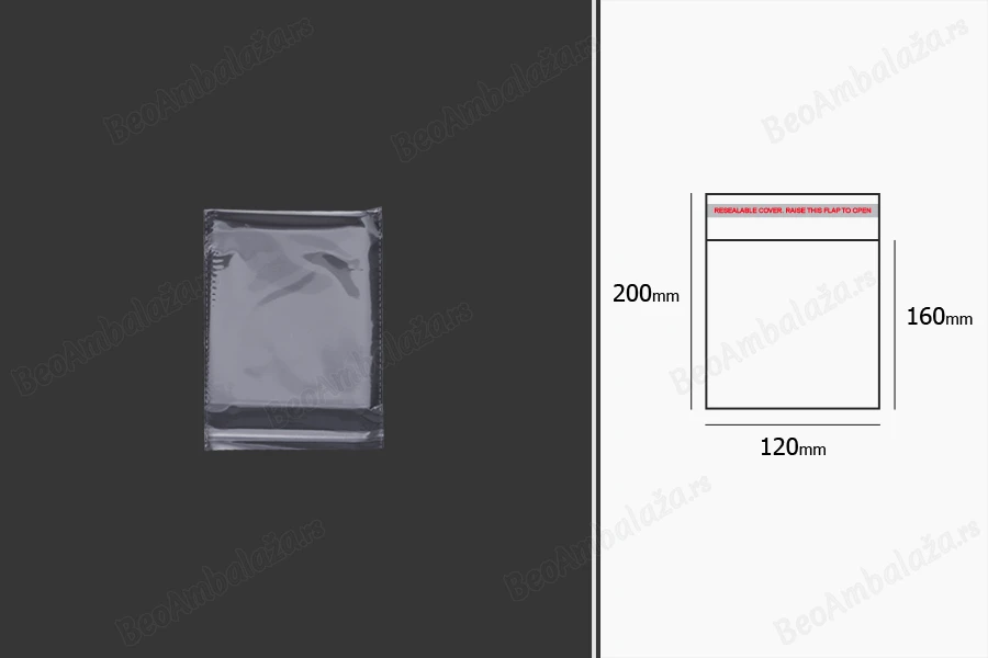 Plastična providna kesica 120x200mm sa samolepljivim zatvaranjem - 1000 kom-grupa_slika