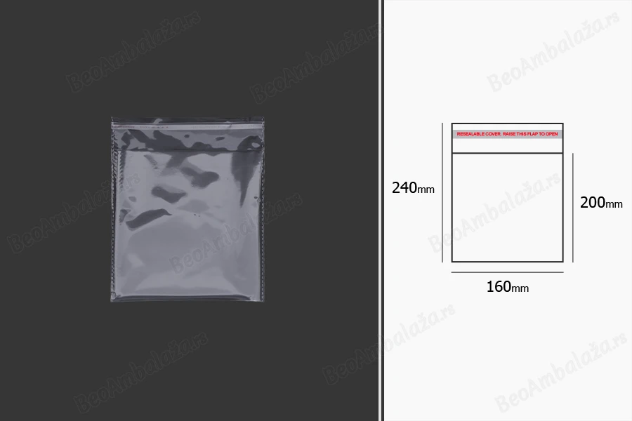 Plastična providna kesica 160x240mm sa samolepljivim zatvaranjem - 1000 kom-grupa_slika