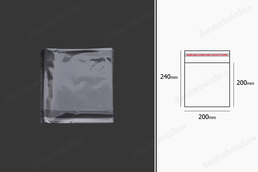 Plastična providna kesica 200x240mm sa samolepljivim zatvaranjem - 1000 kom-grupa_slika