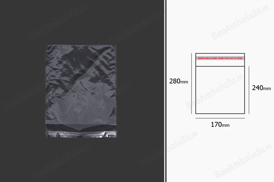 Plastična providna kesica 170x280mm sa samolepljivim zatvaranjem - 1000 kom-grupa_slika