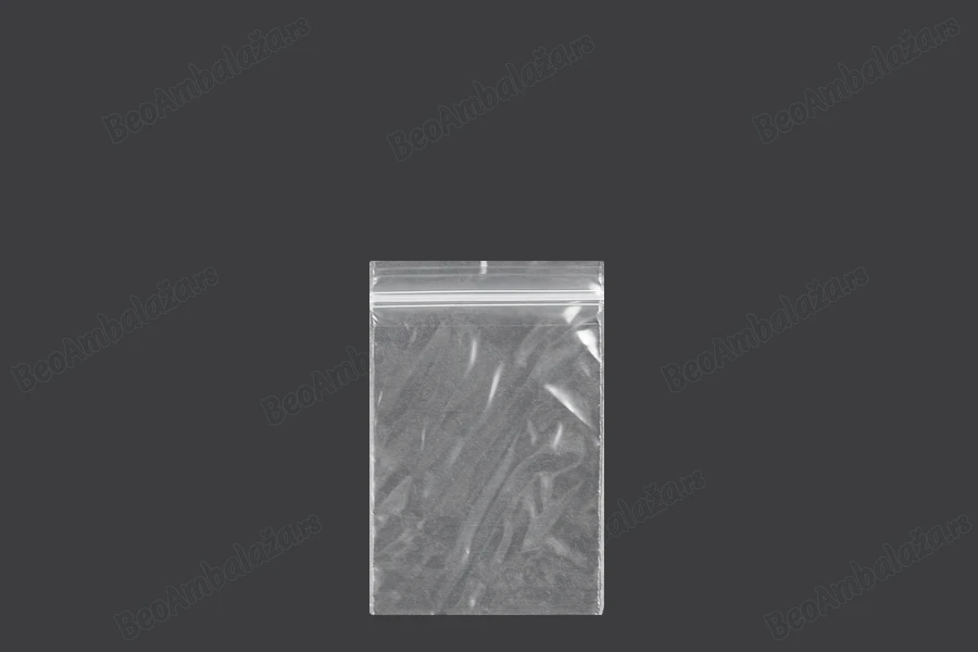 Plastična kesica 40x60mm, providna i sa belim zip zatvaračem - 500 kom-slika_proizvoda