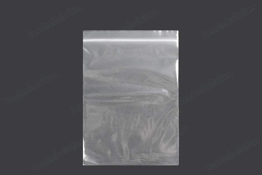 Plastična kesica 140x200mm, providna i sa belim zip zatvaračem - 100 kom-slika_proizvoda