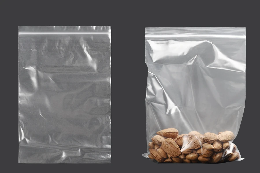 Plastična kesica 160x230mm, providna i sa belim zip zatvaračem - 100 kom-grupa_slika