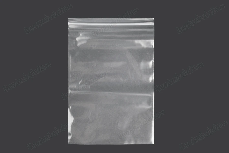 Plastična kesica 170x250mm, providna i sa belim zip zatvaračem - 100 kom-slika_proizvoda