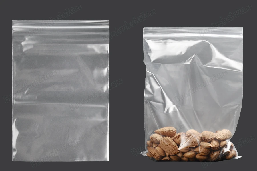 Plastična kesica 170x250mm, providna i sa belim zip zatvaračem - 100 kom-grupa_slika