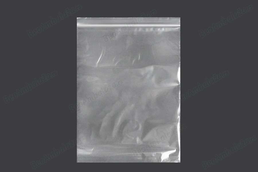 Plastična kesica 200x285mm, providna i sa belim zip zatvaračem - 100 kom-slika_proizvoda
