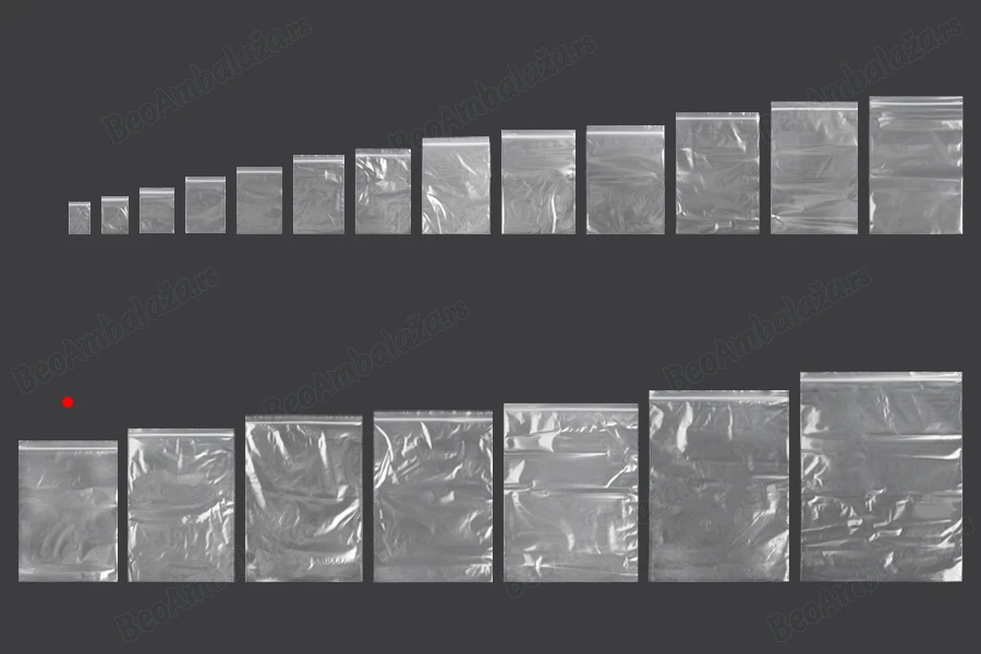 Plastična kesica 200x285mm, providna i sa belim zip zatvaračem - 100 kom-grupa_slika