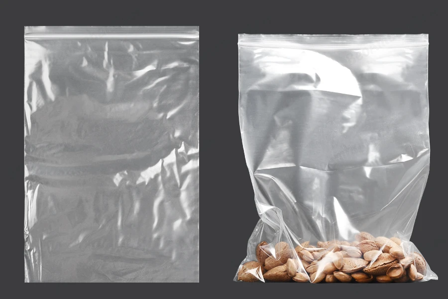 Plastična kesica 220x320mm, providna i sa belim zip zatvaračem - 100 kom-grupa_slika