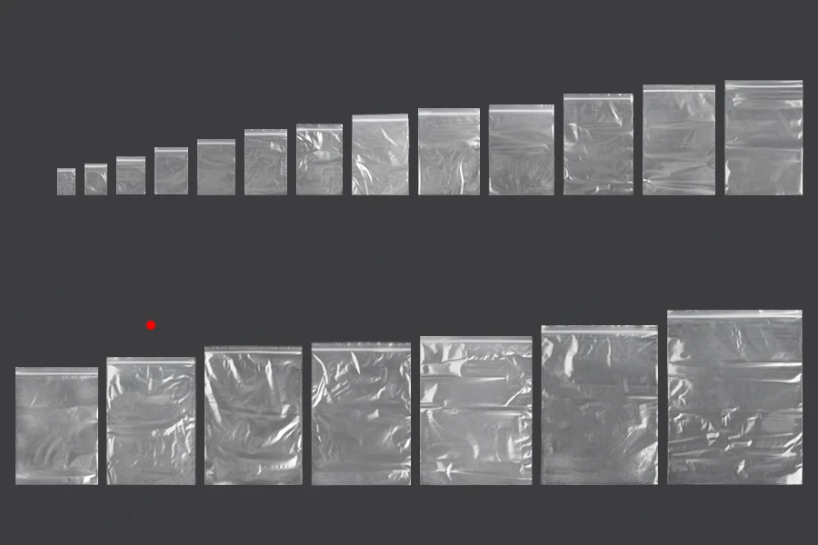 Plastična kesica 220x320mm, providna i sa belim zip zatvaračem - 100 kom-grupa_slika
