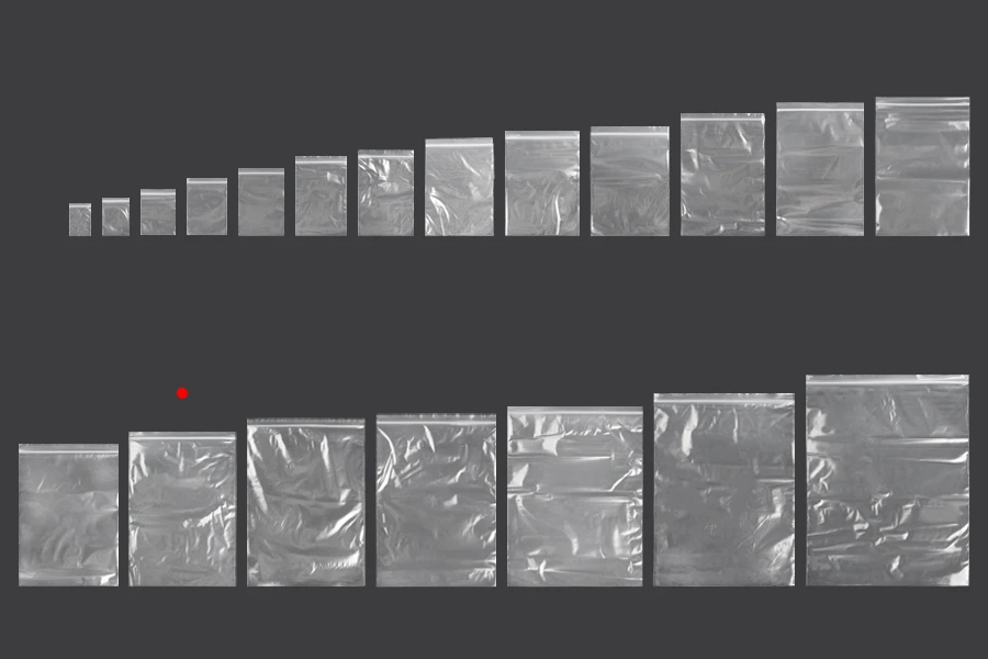 Plastična kesica 220x320mm, providna i sa belim zip zatvaračem - 100 kom-grupa_slika