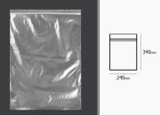 Plastična kesica 240x340mm, providna i sa belim zip zatvaračem - 100 kom Plastična kesica 240x340mm, providna i sa belim zip zatvaračem - 100 kom