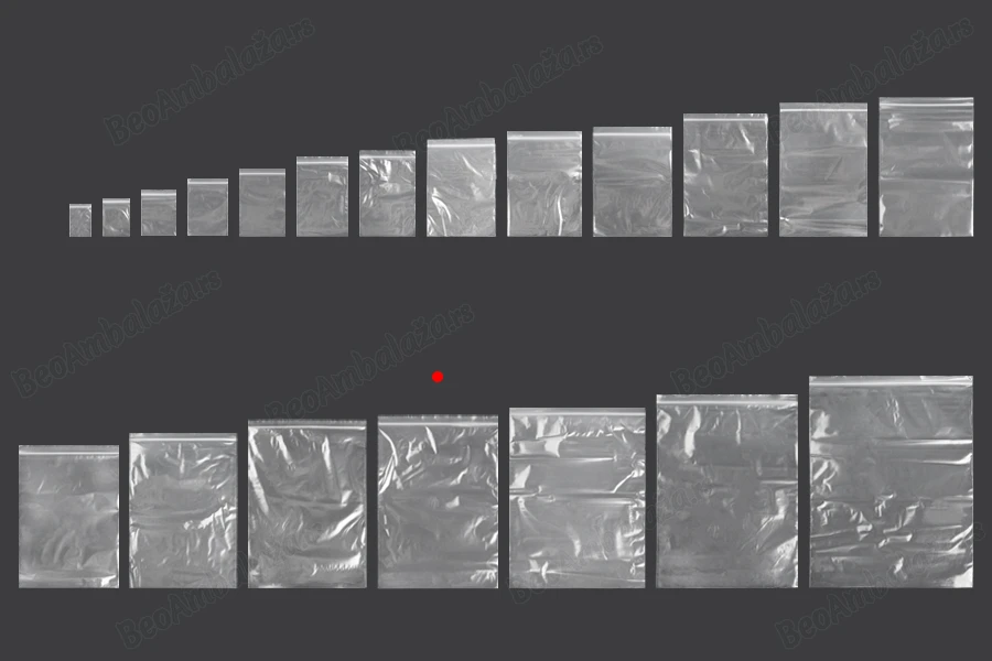 Plastična kesica 250x355mm, providna i sa belim zip zatvaračem - 100 kom-grupa_slika