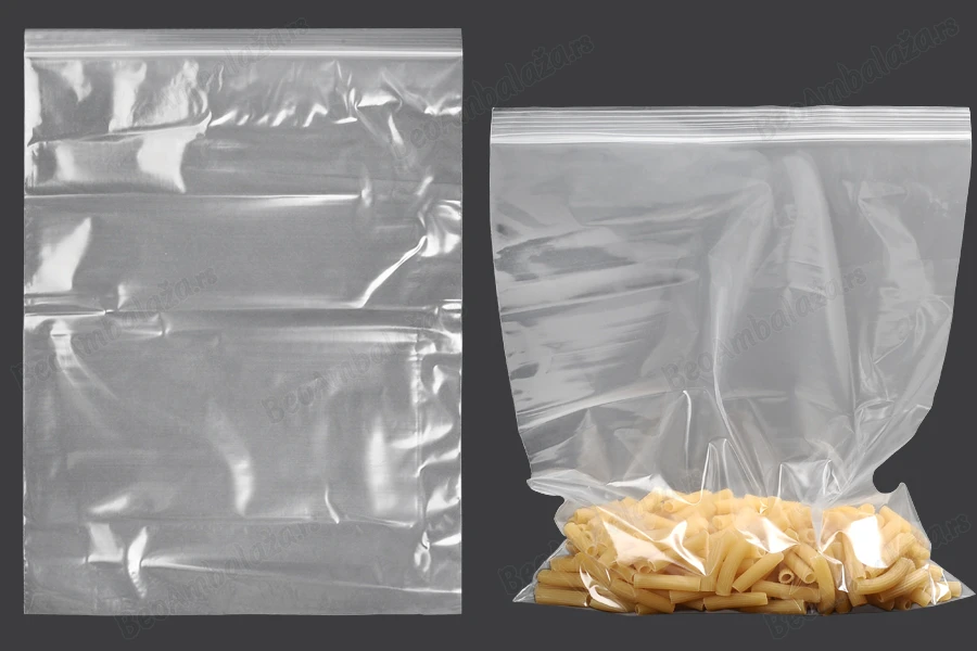 Plastična kesica 280x380mm, providna i sa belim zip zatvaračem - 100 kom-grupa_slika