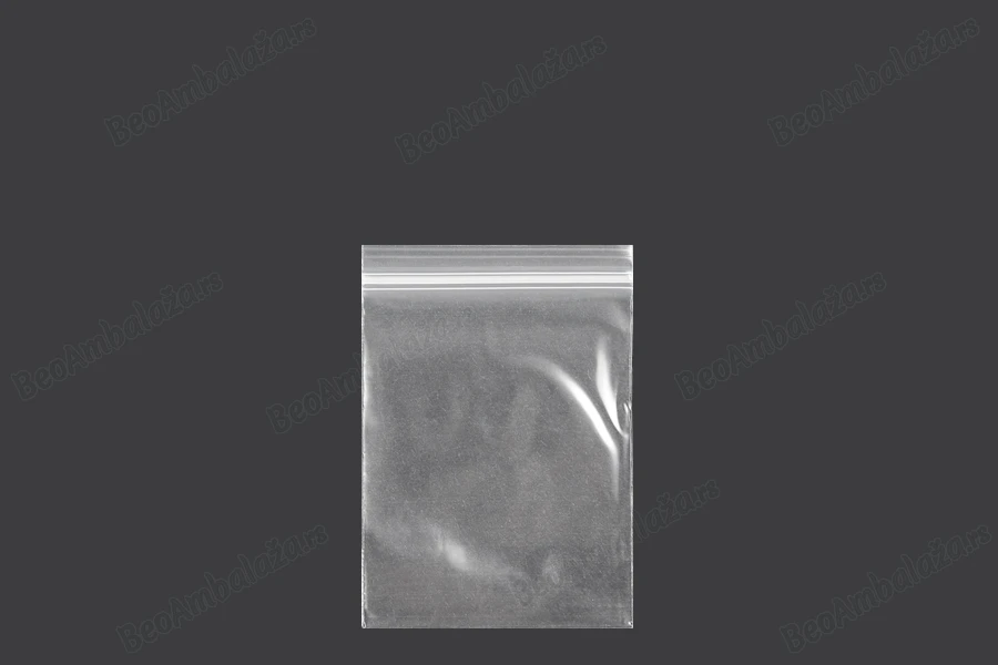 Plastična kesica 50x70mm, providna i sa belim zip zatvaračem - 500 kom-slika_proizvoda