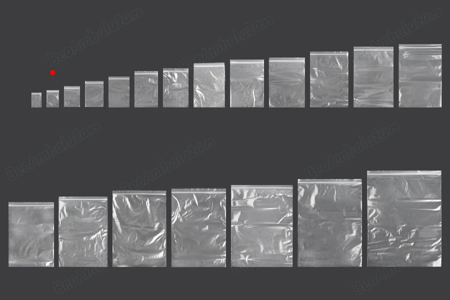 Plastična kesica 50x70mm, providna i sa belim zip zatvaračem - 500 kom-grupa_slika