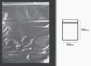 Plastična kesica 350x450mm, providna i sa belim zip zatvaračem - 100 kom Plastična kesica 350x450mm, providna i sa belim zip zatvaračem - 100 kom