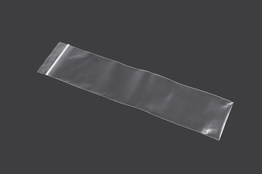 Plastična kesica 60x250mm, providna i sa belim zip zatvaračem - 100 kom-grupa_slika