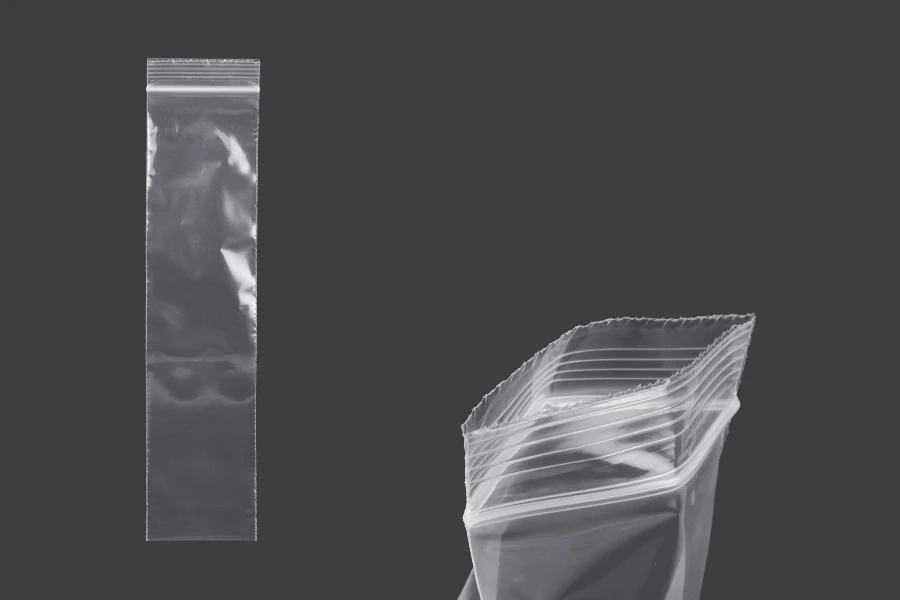 Plastična kesica 60x250mm, providna i sa belim zip zatvaračem - 100 kom-slika_proizvoda