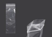 Plastična kesica 80x250mm, providna i sa belim zip zatvaračem - 100 kom Plastična kesica 80x250mm, providna i sa belim zip zatvaračem - 100 kom