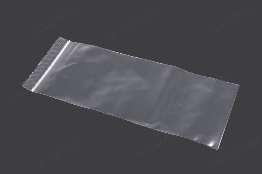 Plastična kesica 100x250mm, providna i sa belim zip zatvaračem - 100 kom-grupa_slika