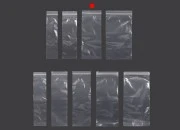 Plastična kesica 100x250mm, providna i sa belim zip zatvaračem - 100 kom Plastična kesica 100x250mm, providna i sa belim zip zatvaračem - 100 kom