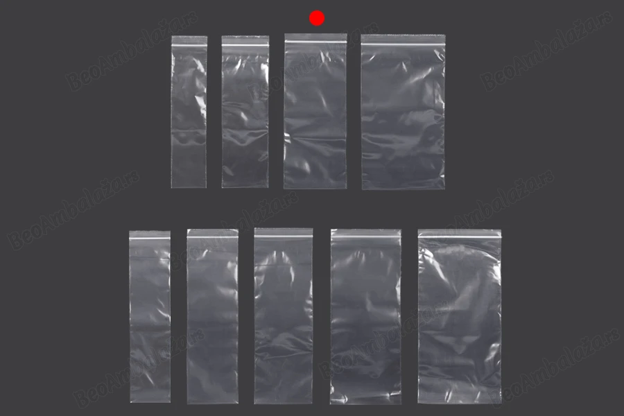 Plastična kesica 100x250mm, providna i sa belim zip zatvaračem - 100 kom-grupa_slika